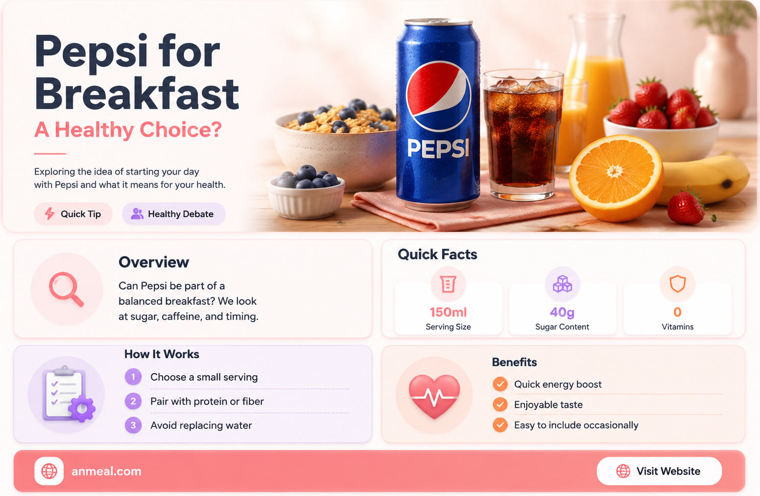are you drinking pepsi for breakfast