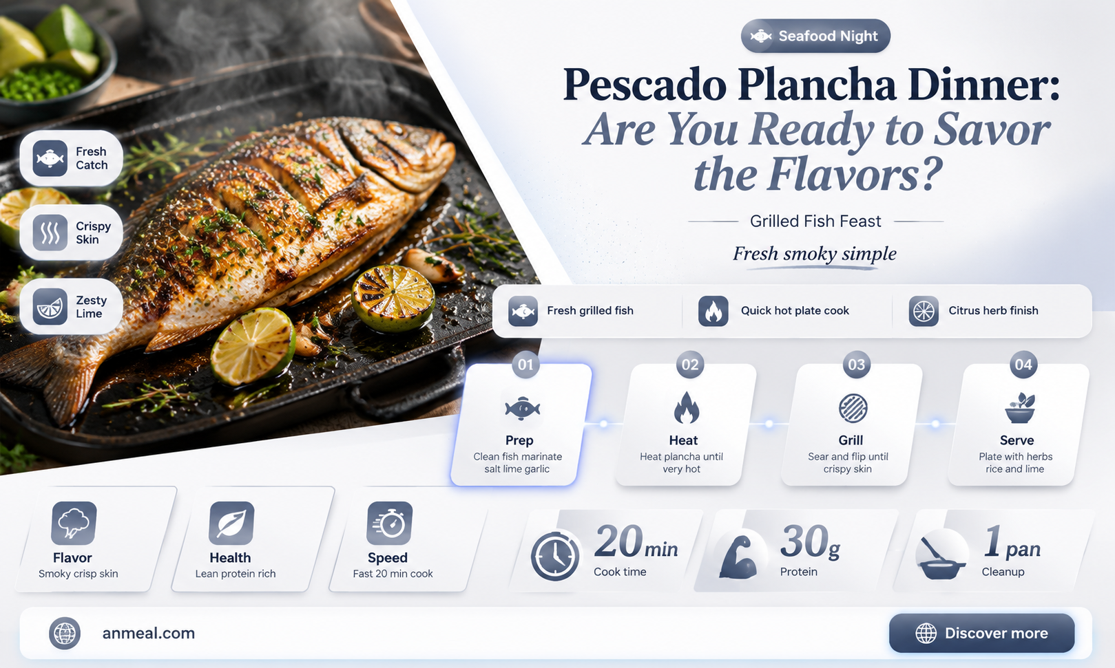 are you open for dinner pescado plancha