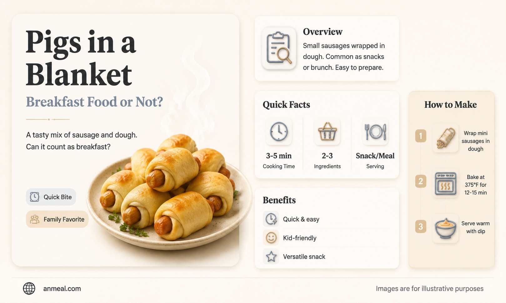 are pigs in a blanket a breakfast food