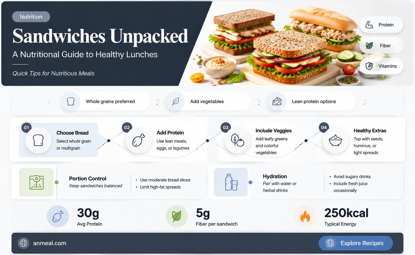 are sandwiches a healthy lunch