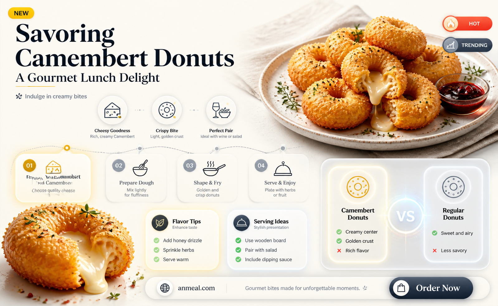 are camembert donuts for lunch