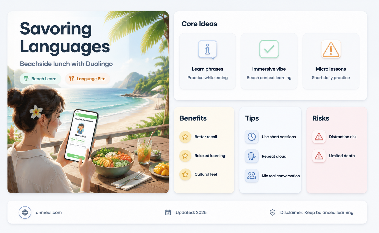 are you having lunch on the beach duolingo