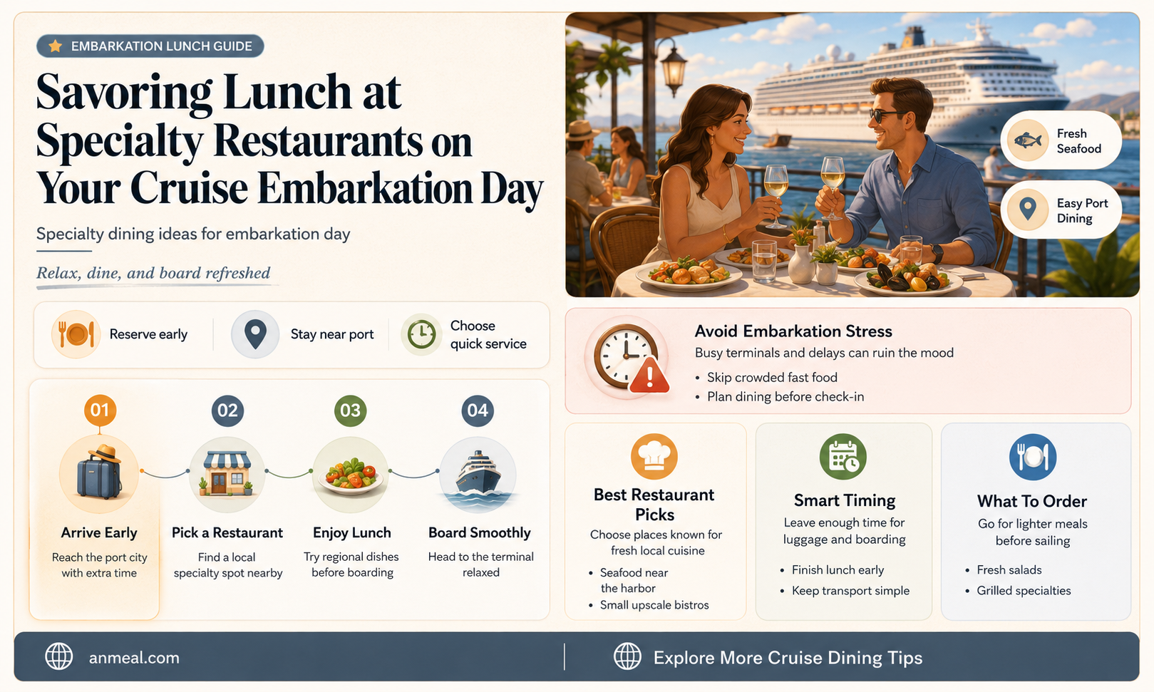 are specialty restaurants open for lunch on embarkation day