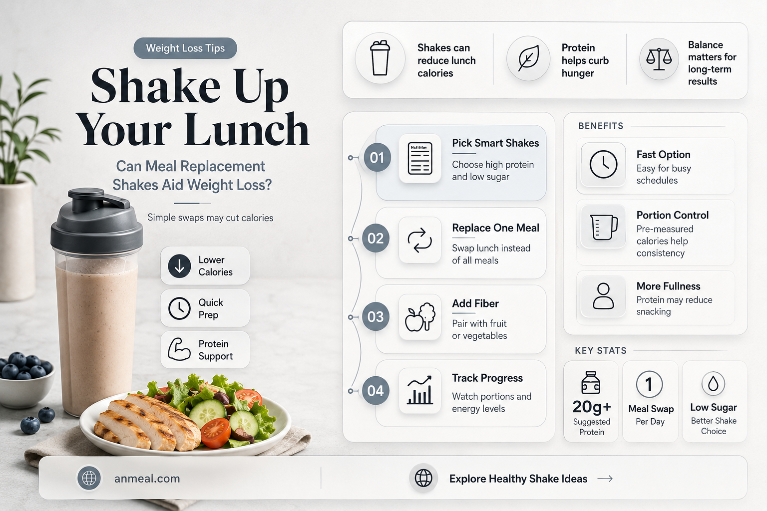 are shakes for lunch good for weight loss