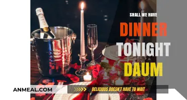 Shall We Have Dinner Tonight? Daum's Guide to Perfect Evening Plans