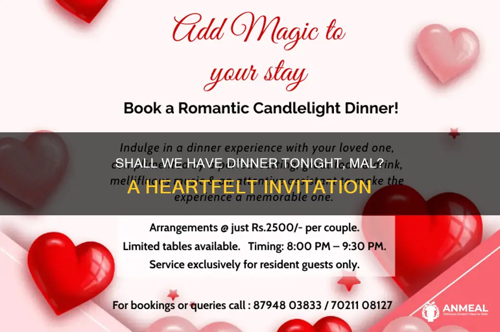 shall we have dinner tonight mal
