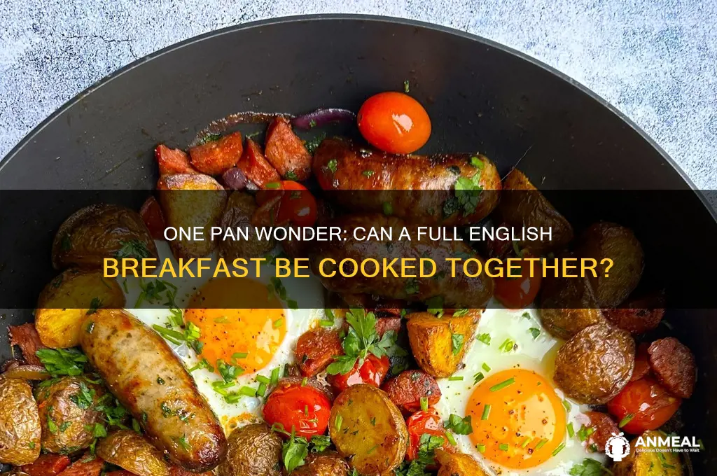 should a full english breakfast be cooked in one pan