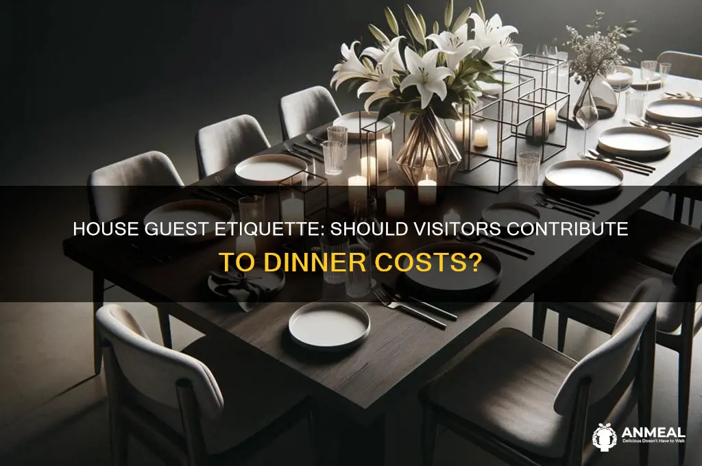 should a house guest pay for dinner