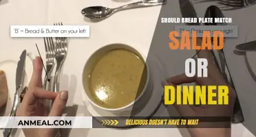 Bread Plate Etiquette: Matching with Salad or Dinner Plate?