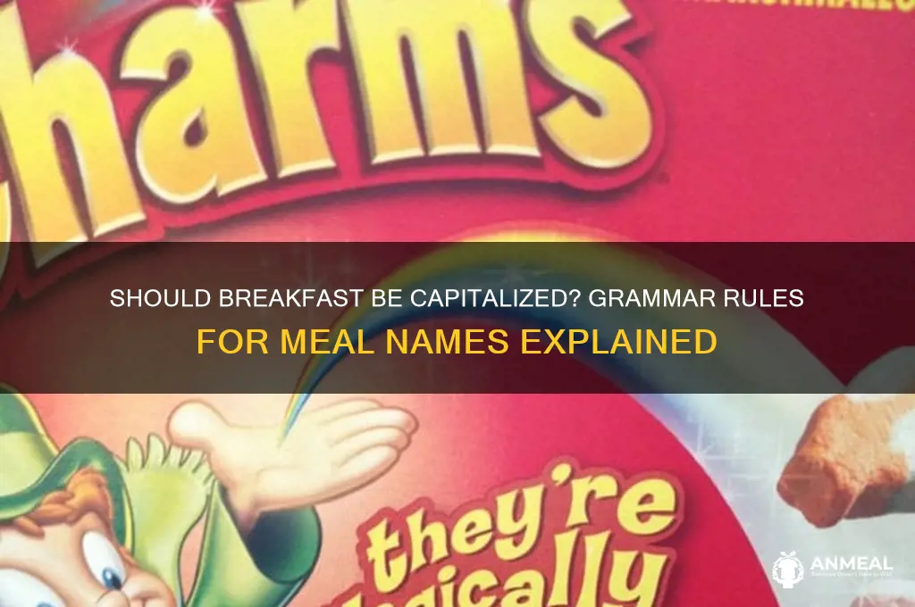 should breakfast be capitalized