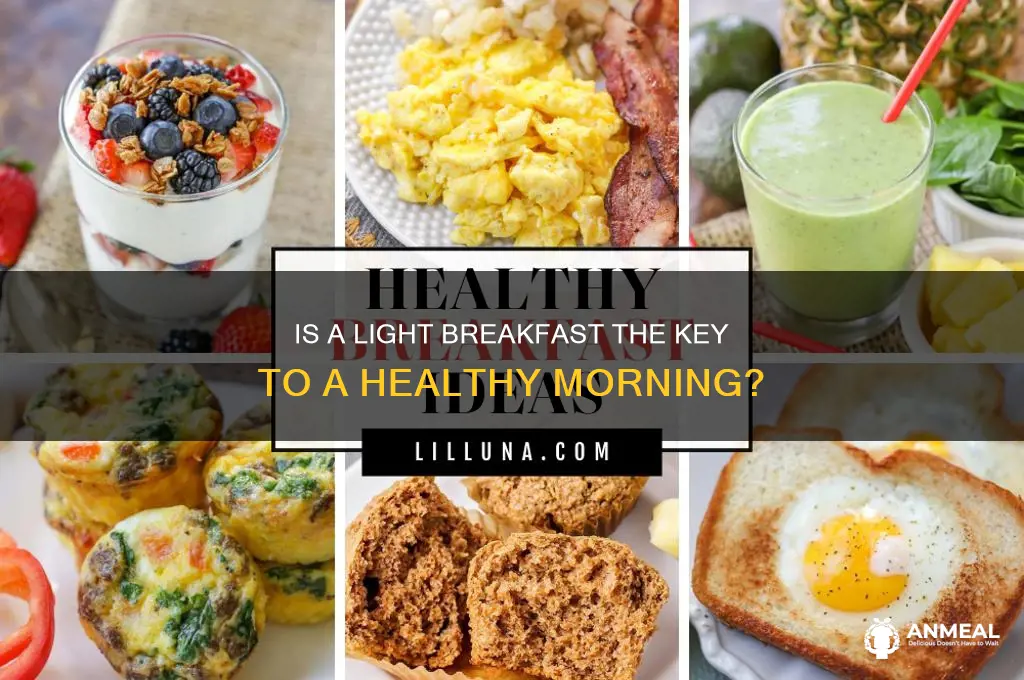 should breakfast be light