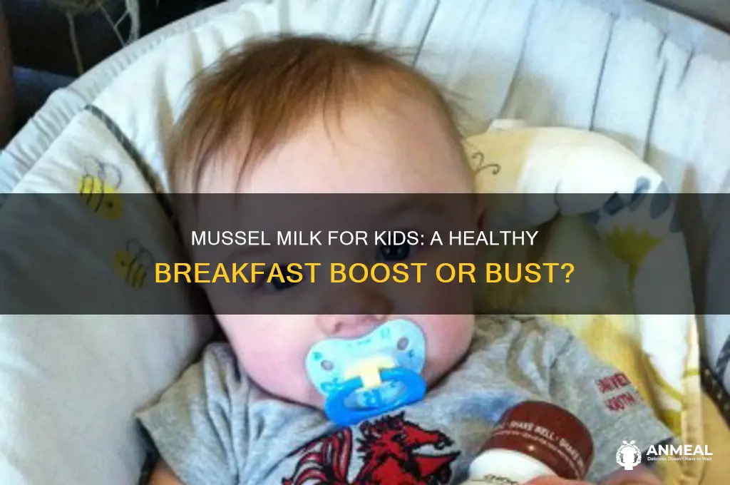 should children supplement breakfast with a mussel milk