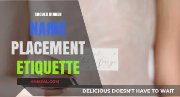 Mastering Dinner Etiquette: The Art of Proper Name Placement