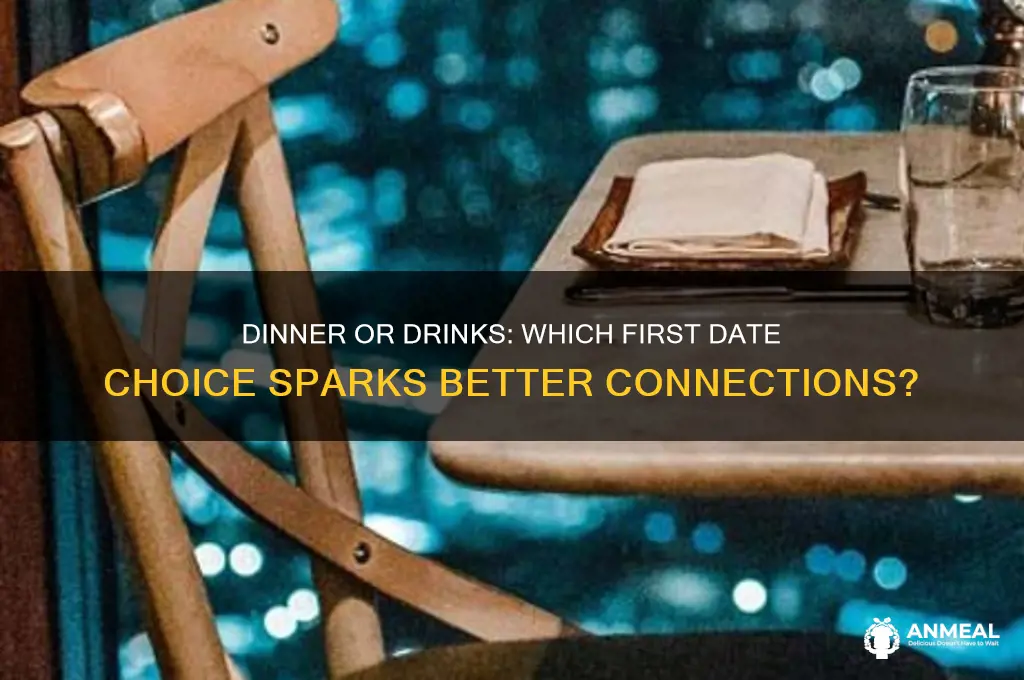 should first date be dinner or drinks