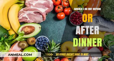 HIIT Before or After Dinner: Timing Your Workout for Optimal Results