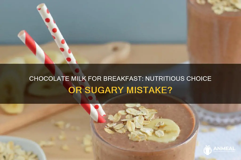should i drinking chocolate milk for breakfast