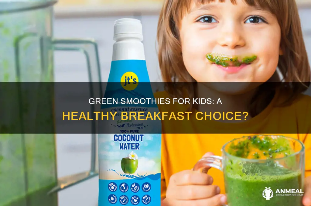 should i give green smoothies for kids for thier breakfast