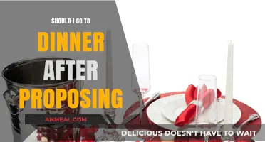 Proposing and Dining: Should You Celebrate with Dinner Afterwards?