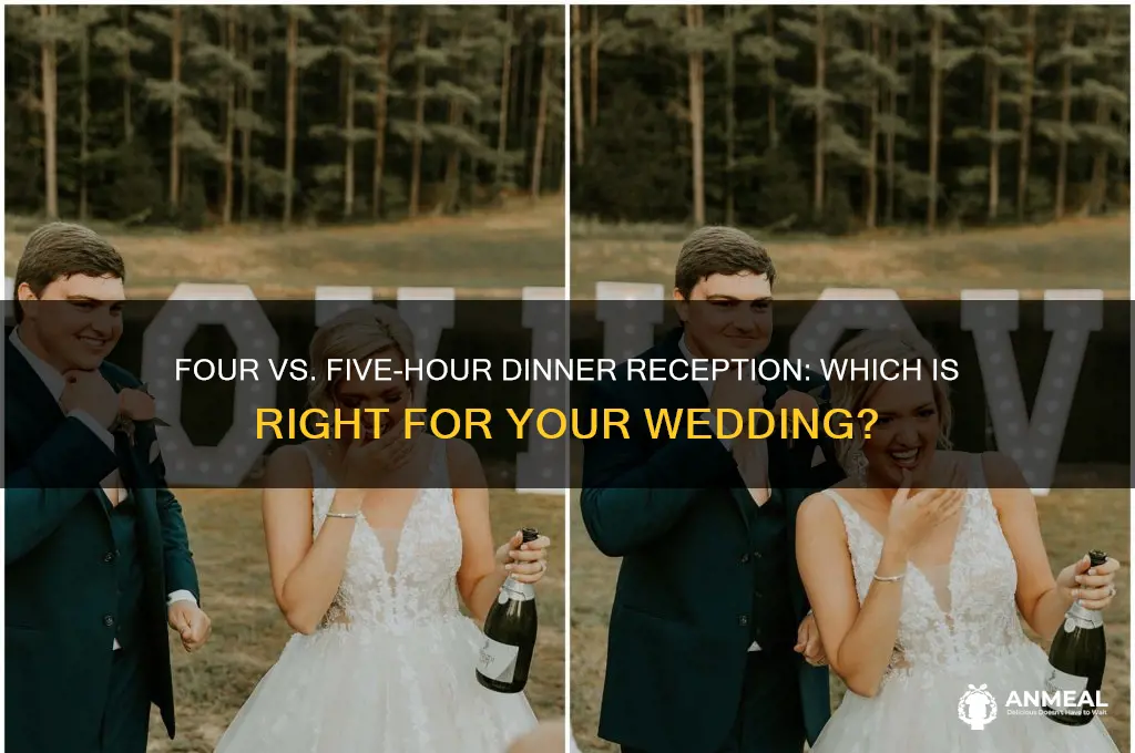 should i have a four or 5 hour dinner reception
