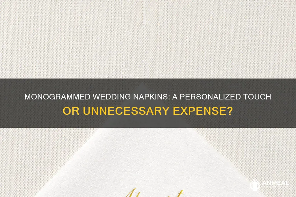 should i have my wedding dinner napkins monogrammed