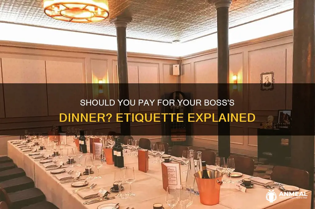 should i pay for dinner for boss