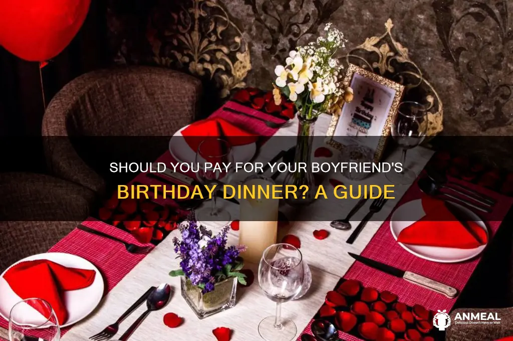 should i pay for my boyfriend