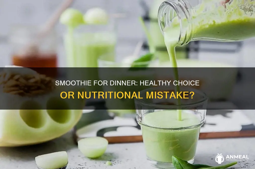 should i replace dinner with a smoothie