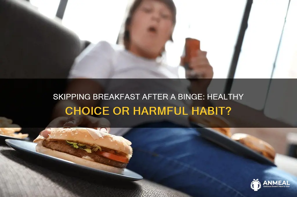should i skip breakfast after a binge