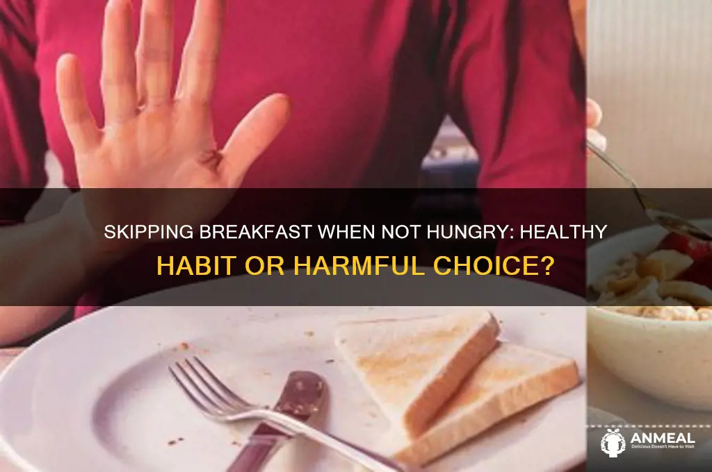 should i skip breakfast if i