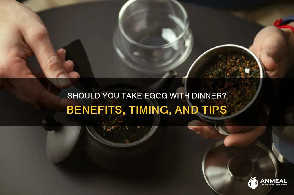 should i take egcg with dinner