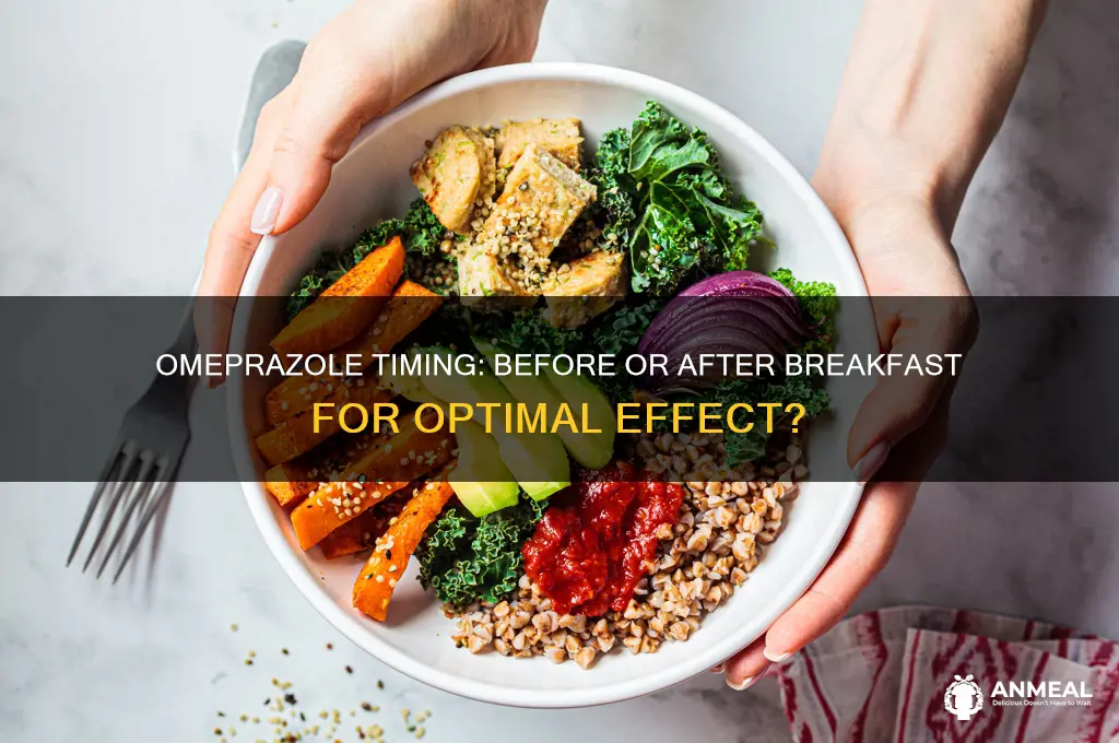 should i take omeprazole before or after breakfast