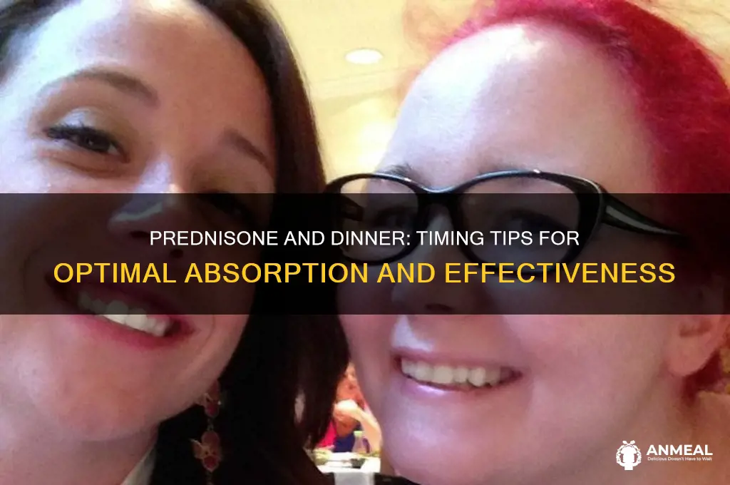 should i take prednisone with dinner