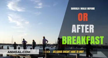 Walking and Breakfast: What's the Best Order?