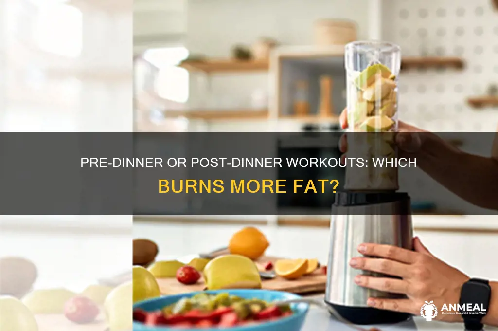 should i workout before or after dinner to lose weight