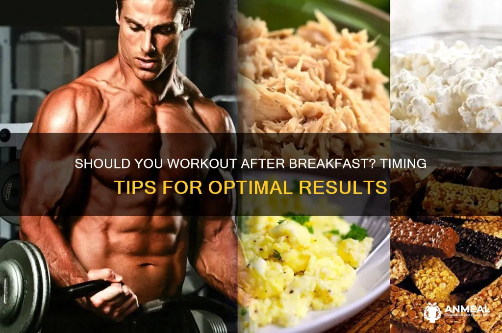 should iw orkout after breakfast