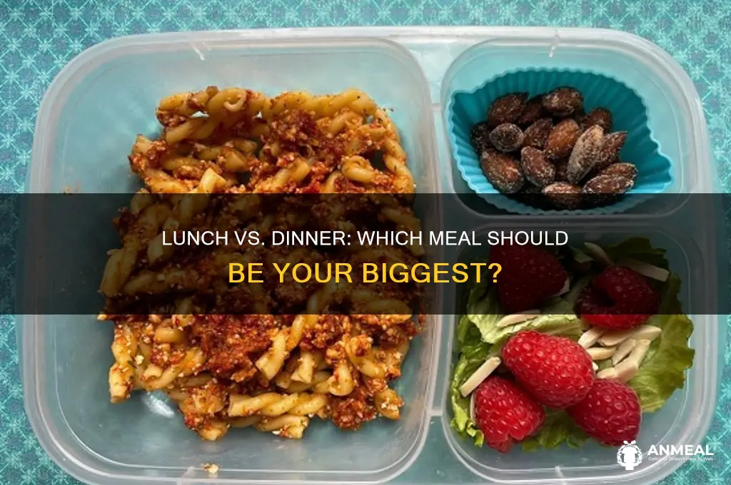 should lunch be bigger than dinner