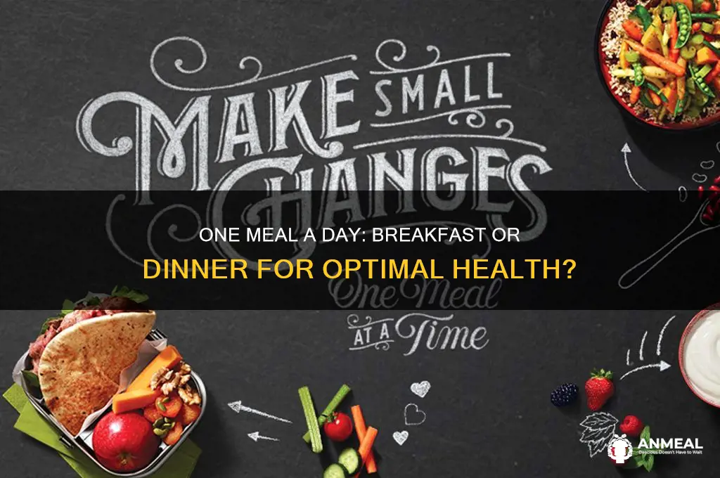 should my 1 meal a day be dinner or breakfast