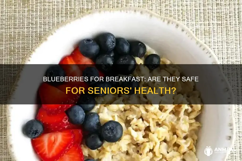 should seniors avoid blueberries for breakfast