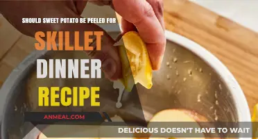 To Peel or Not: Sweet Potatoes in Skillet Dinner Recipes