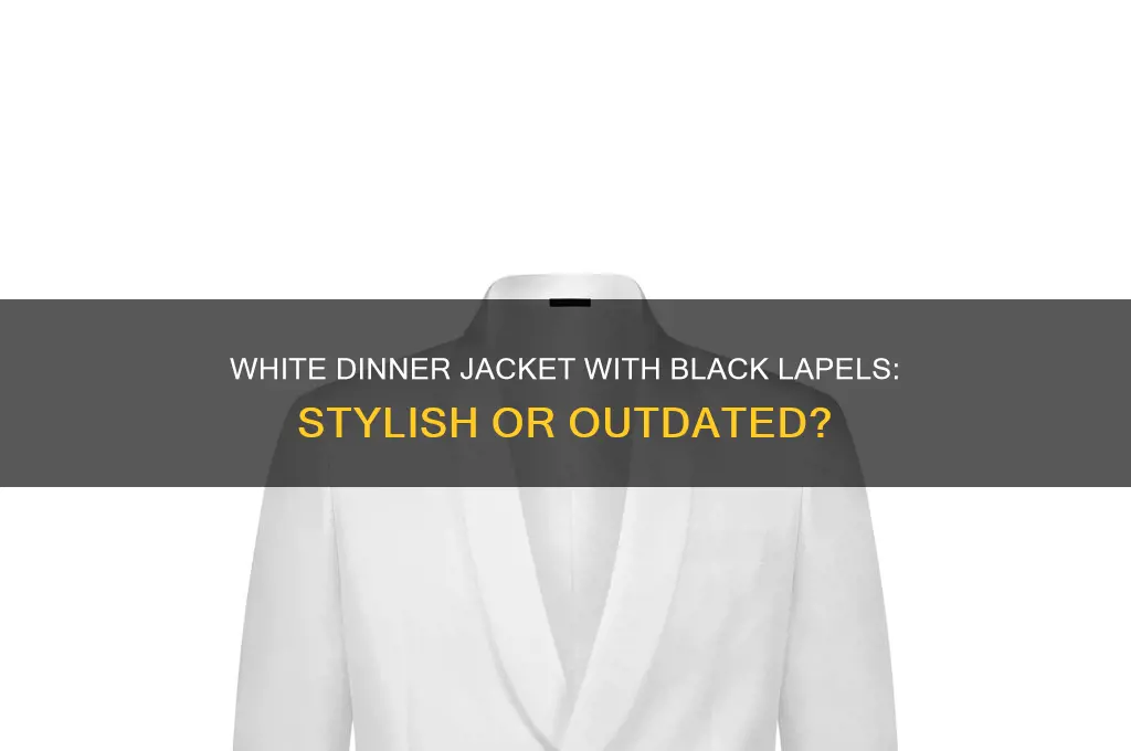 should white dinner jacket have black lapels