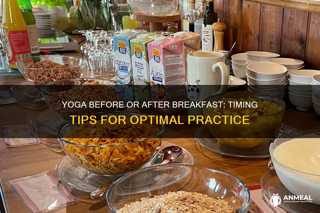 should yoga be done before or after breakfast