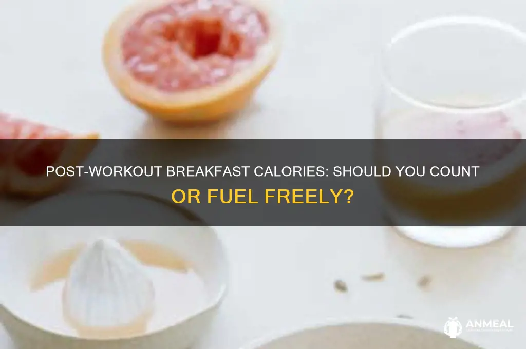 should you count breakfast calories after working out