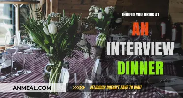 Interview Dinner Etiquette: To Drink or Not to Drink?