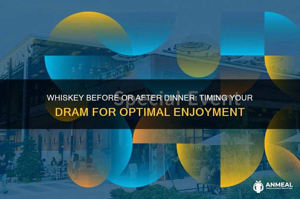 should you drink whiskey before or after dinner