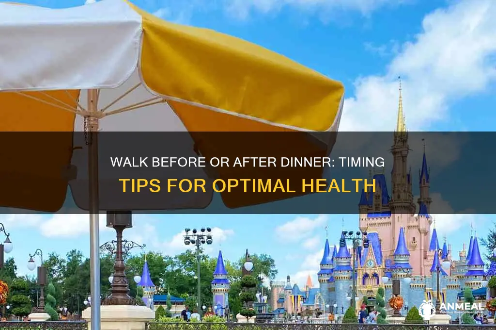 should you go for a walk before or after dinner