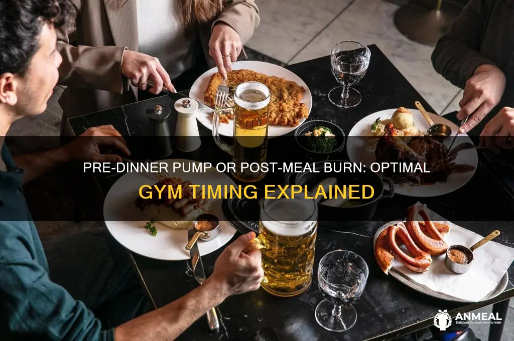 should you go gym before or after dinner