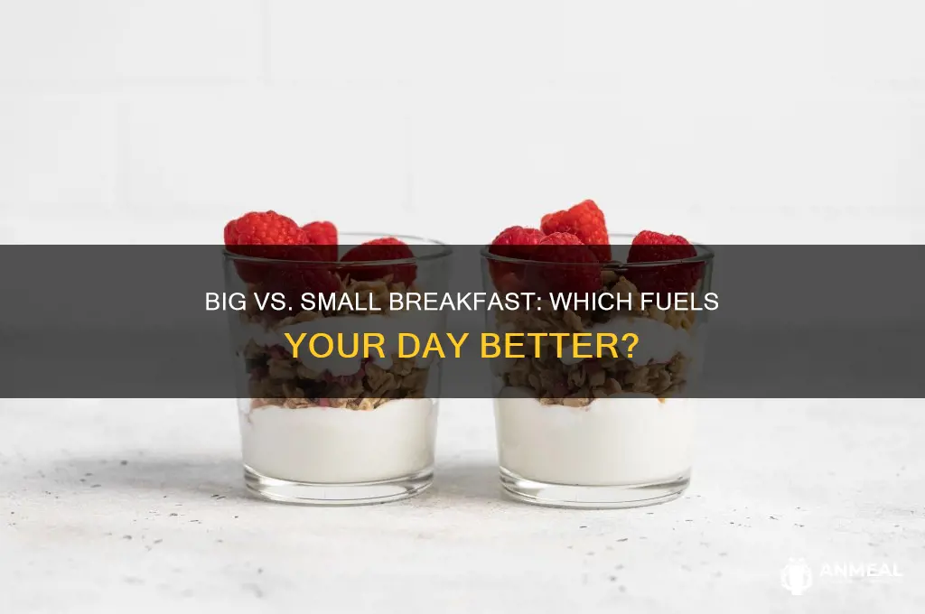 should you have a big or small breakfast