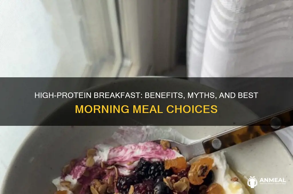 should you have a high protein breakfast