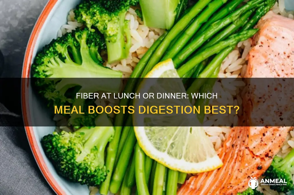 should you have fiber for lunch or dinner