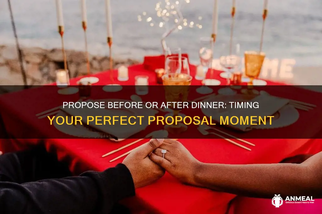 should you propose before or after dinner